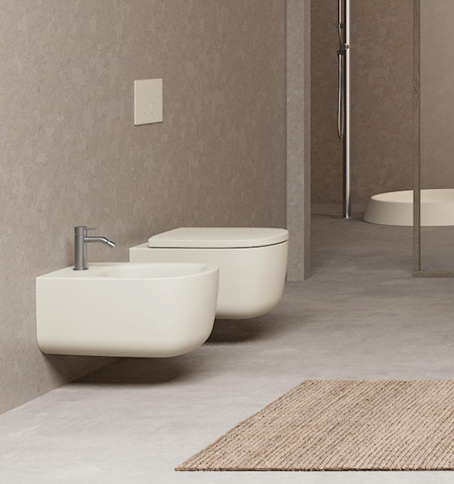 Подвесной унитаз Ovvio Rimless Wall-Hung Toilet безободковый, NIC Design
