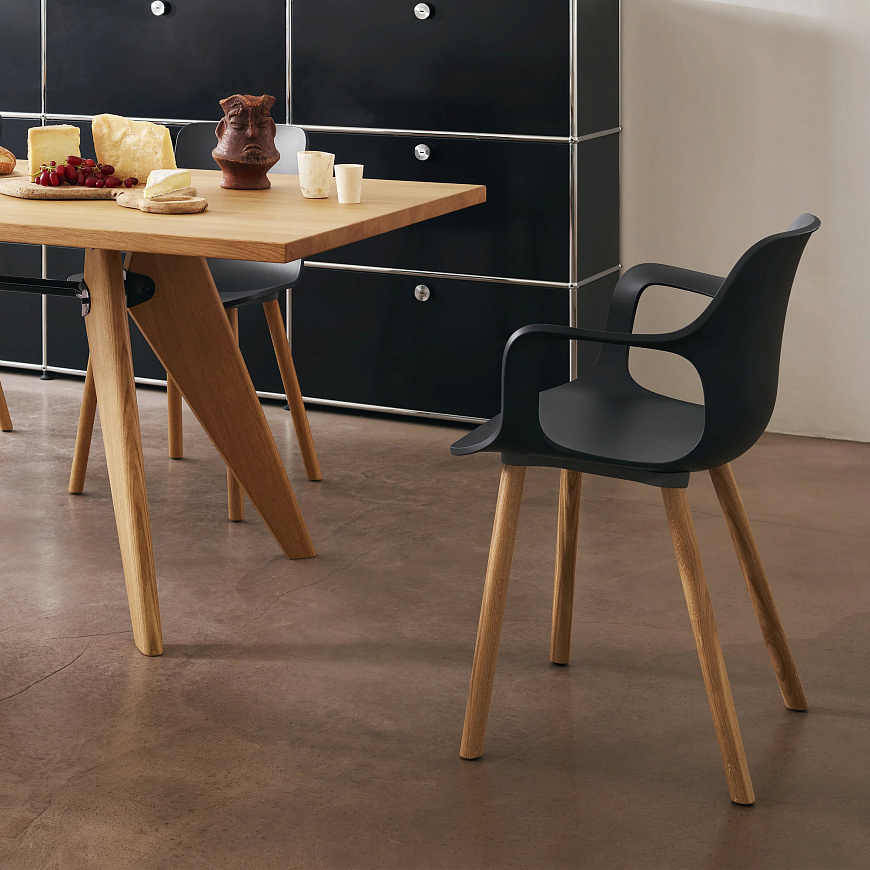 Кресло HAL RE Armchair Wood, Vitra