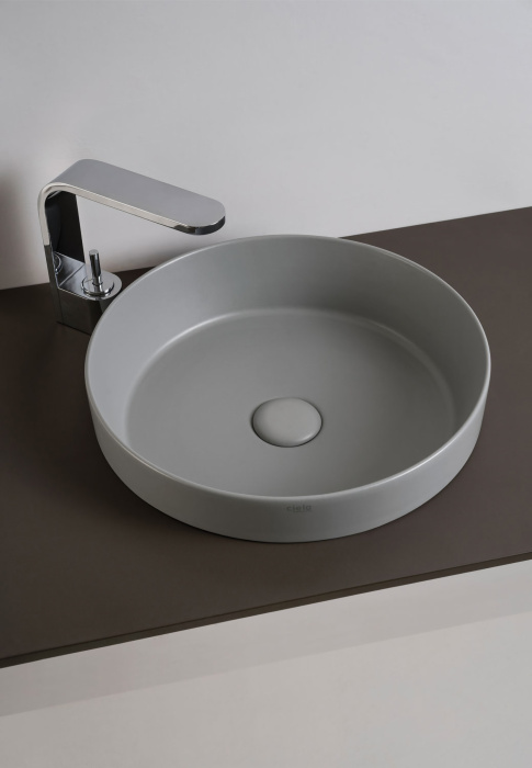 Полувстраиваемая раковина Enjoy Semi-Recessed Round Washbasin круглая, Cielo