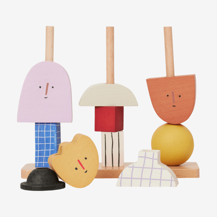 Детский игровой набор Character Stacking Blocks, Ferm Living