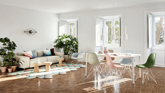 Кресло Eames Plastic Armchair RE LAR, Vitra