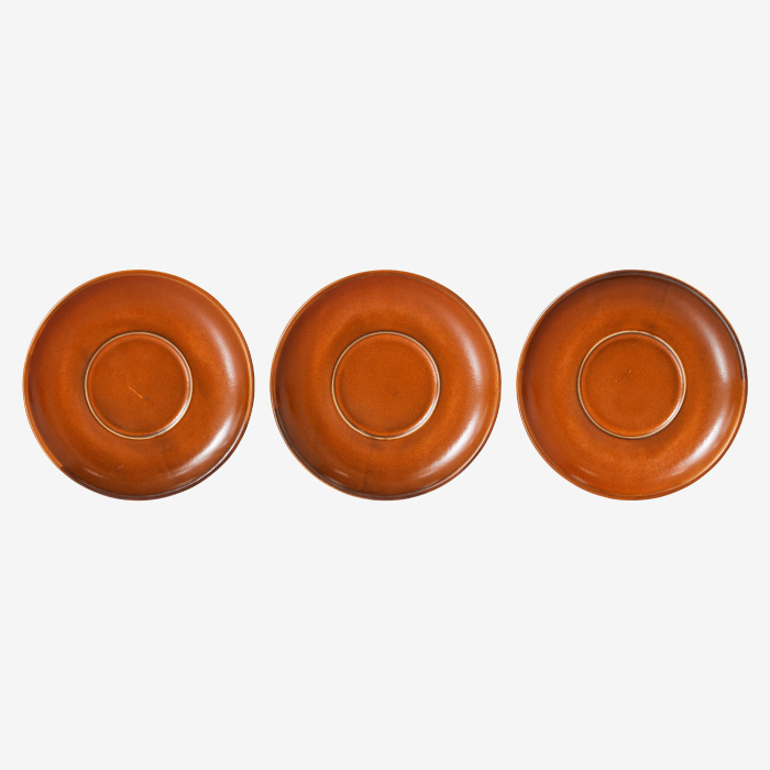 Чайная пара Chef ceramics: cup and saucer – Burned orange, HKliving