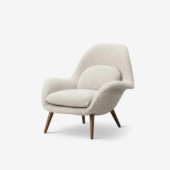 Обеденное кресло Swoon Dining Armchair Wood Base, Fredericia