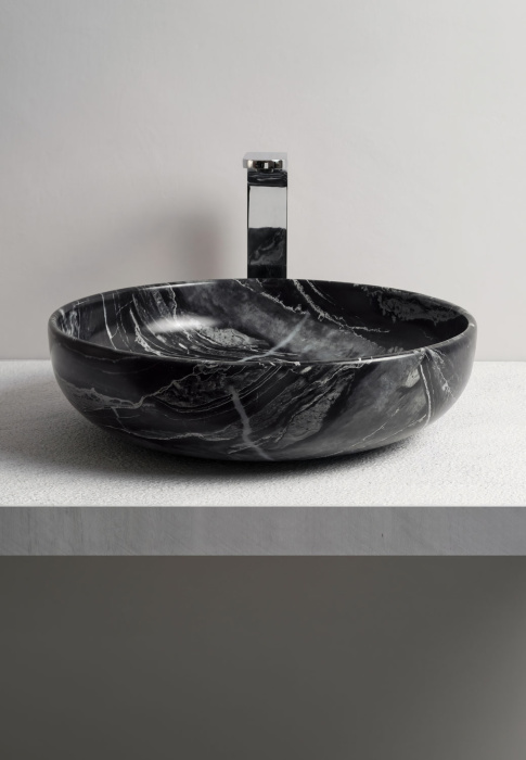 Накладная раковина без перелива Shui On Top Bowl Without Overflow Ø45, Cielo