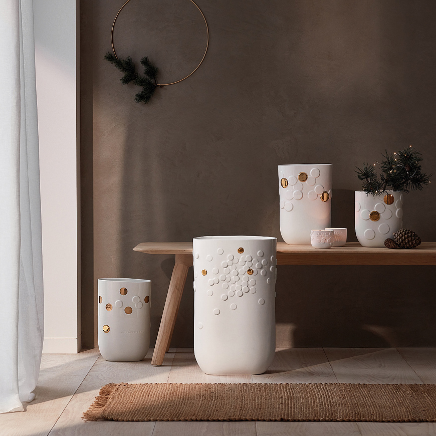 Ваза Gold dots, medium, Räder