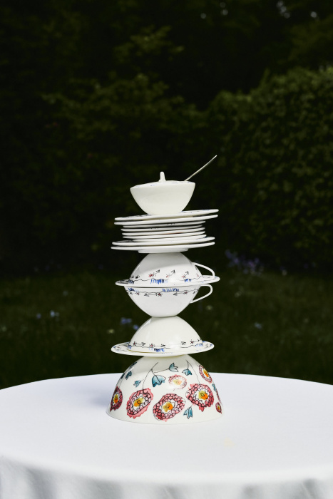 Набор из 2-х чайных пар Tea Cup + Saucer Anemone Milk Midnight Flowers by Marni, Serax