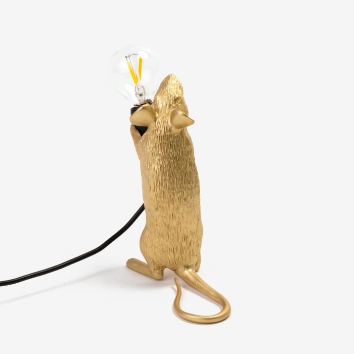 Настольный светильник Mouse Lamp Step Gold, Seletti