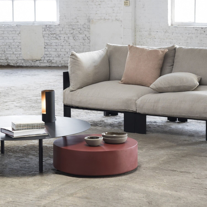 Журнальный столик Round Coffee Table Fiber Pawn Red, Serax