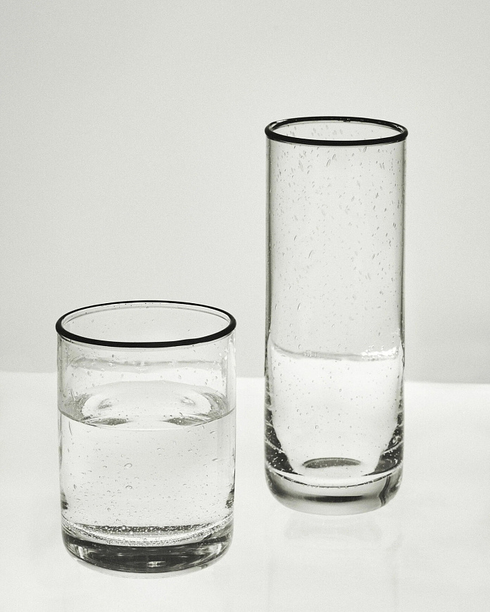 Стакан S.R. Bubble Glass Back Rim, Drinking Tall, 