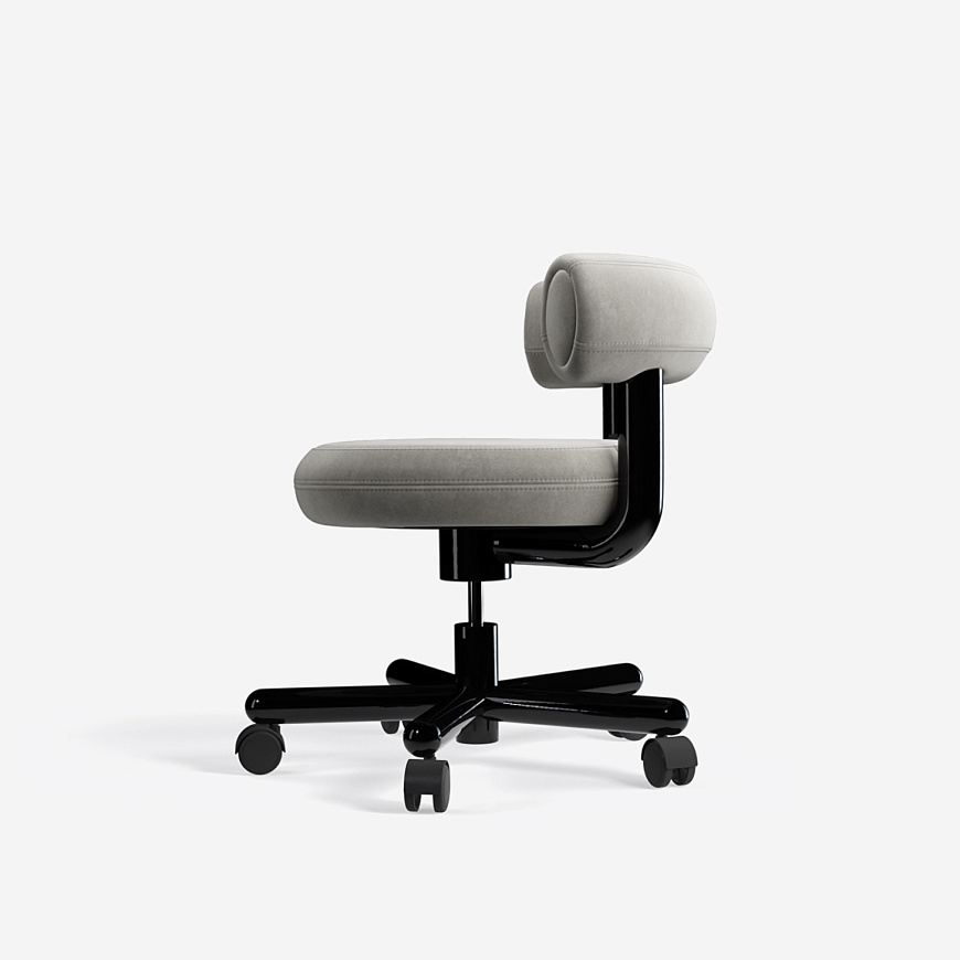 Стул Fat Work Boucle Grey, Tom Dixon