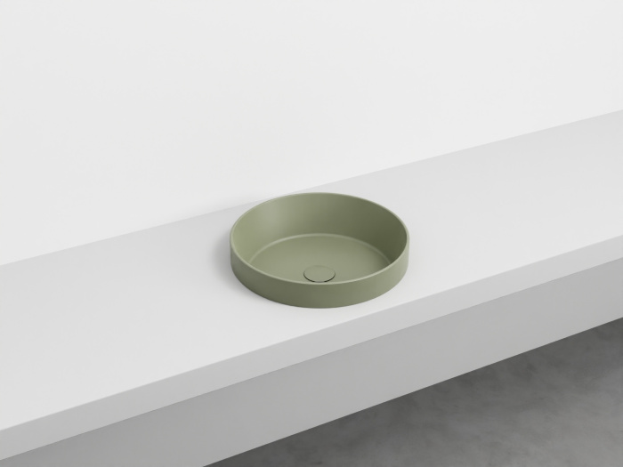 Полувстраиваемая раковина Enjoy Semi-Recessed Round Washbasin круглая, Cielo