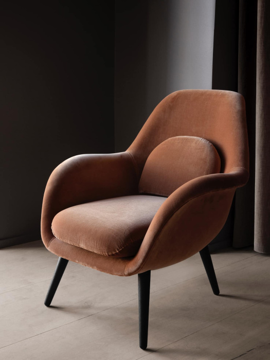 Кресло Swoon Lounge Petit Armchair Wood base, Fredericia