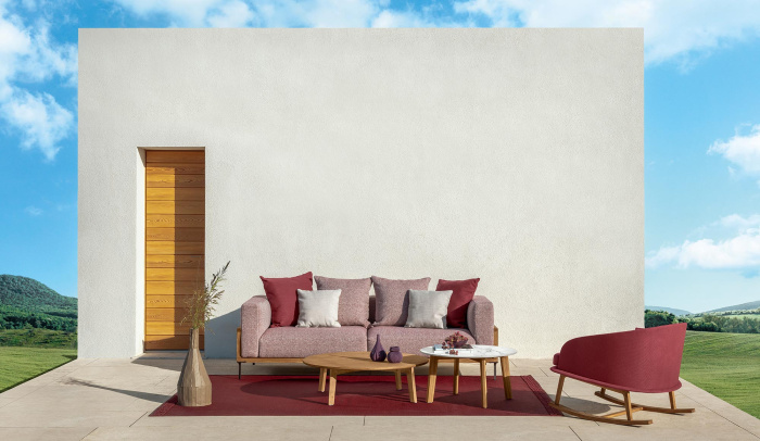 Уличный диван-качели CleoSoft Wood Swing, Talenti