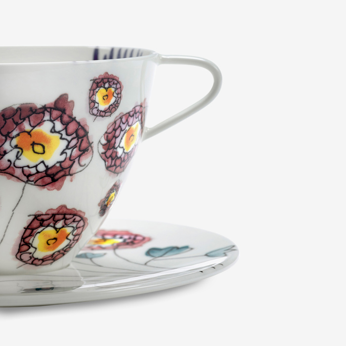 Набор посуды на 4 персоны Breakfast Set 12 Pieces Anemone Midnight Flowers, Serax