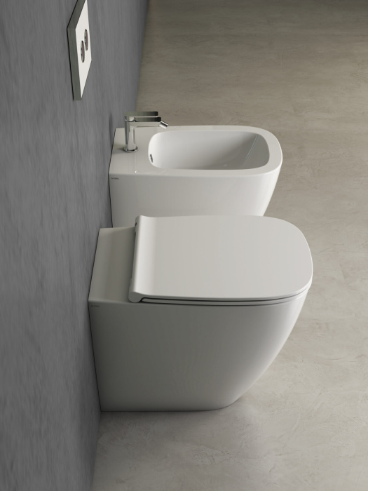 Напольный унитаз Genesis безободковый с сиденьем soft-close, Ceramica Globo