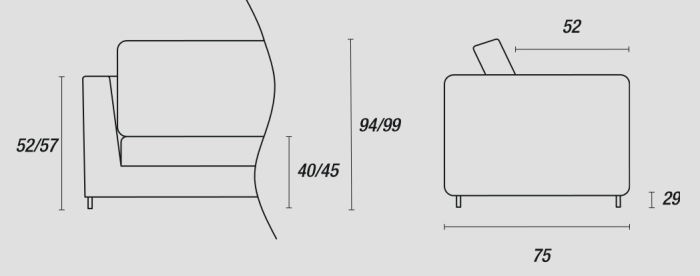 Кресло Linear, Ditre Italia