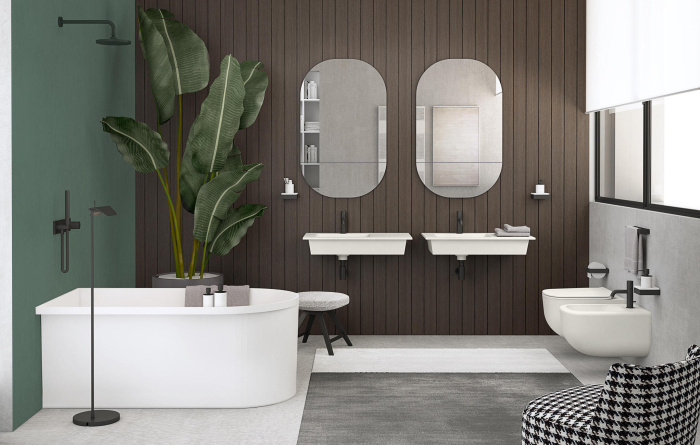 Подвесная раковина без перелива Era Wall-Hung Washbasin 80, Cielo