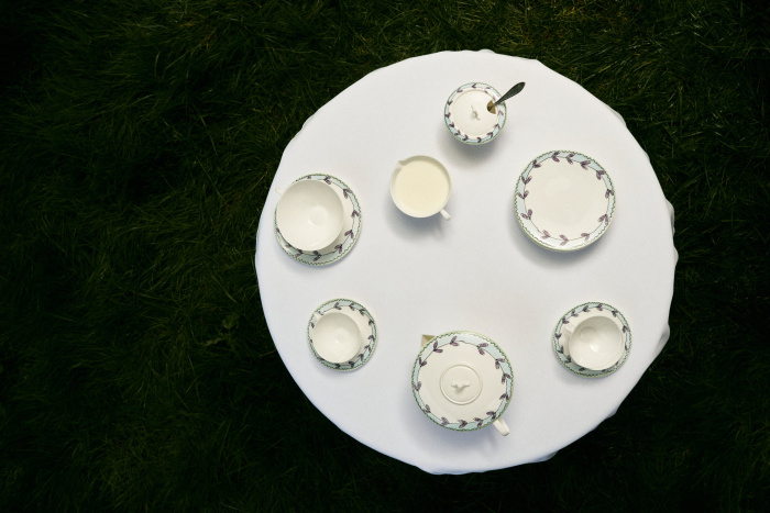 Набор из 2-х чайных пар Tea Cup + Saucer Blossom Milk Midnight Flowers by Marni, Serax