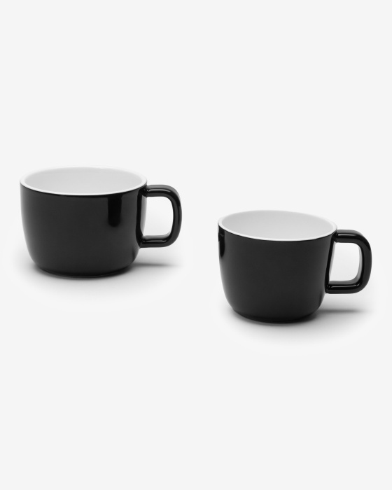Набор их 4-х чашек для эспрессо Espresso Cup Black Glazed Passe-Partout by Vincent Van Duysen, Serax