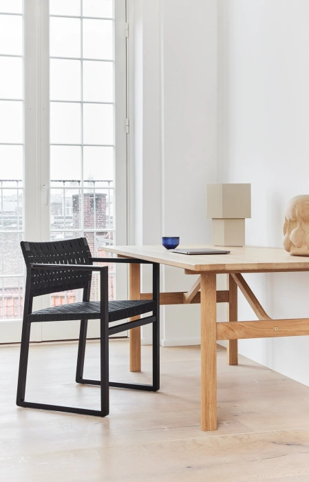 Стул BM62 Chair Linen Webbing, Fredericia