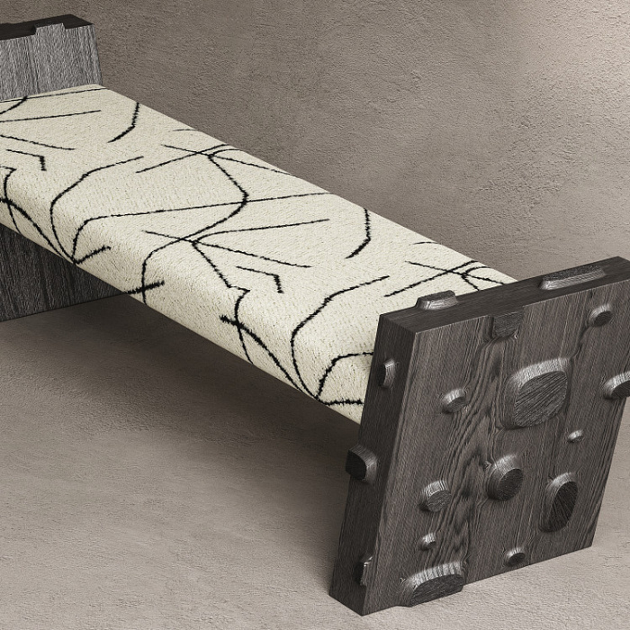 Скамья Izza с мягким сиденьем, MODÉNATURE