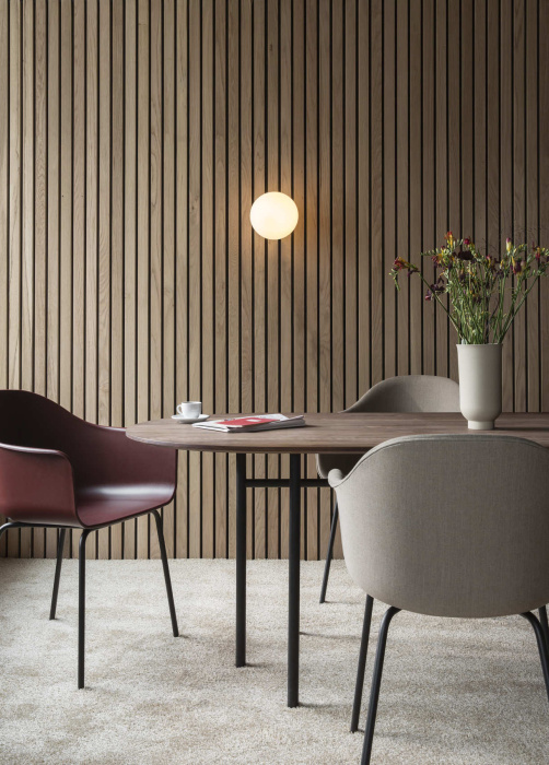 Стул Harbour Dining Chair, Steel Base, Fully Upholstered, Audo Copenhagen (ex. Menu)