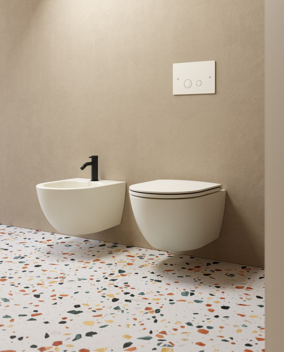 Подвесной унитаз Mini Living Wall-Hung WC Rimless безободковый, NIC Design