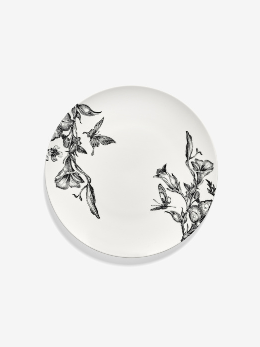Тарелка Breakfast plate magical blossom white-black Unity, Serax