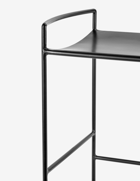 Барный стул Bar Stool Metal Black Nello Metal Sculptures, Serax
