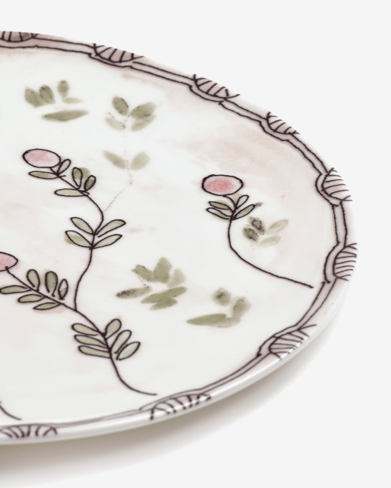 Набор из 2-х тарелок Plate Mirtillo Nude Midnight Flowers by Marni, Serax