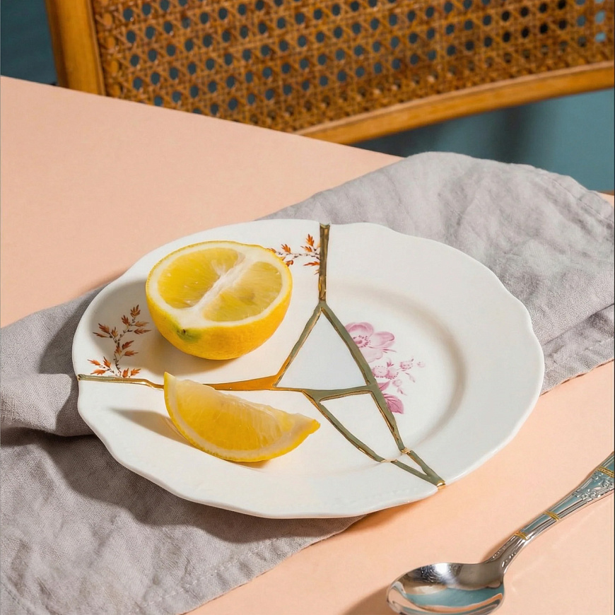 Десертная тарелка Kintsugi, Seletti