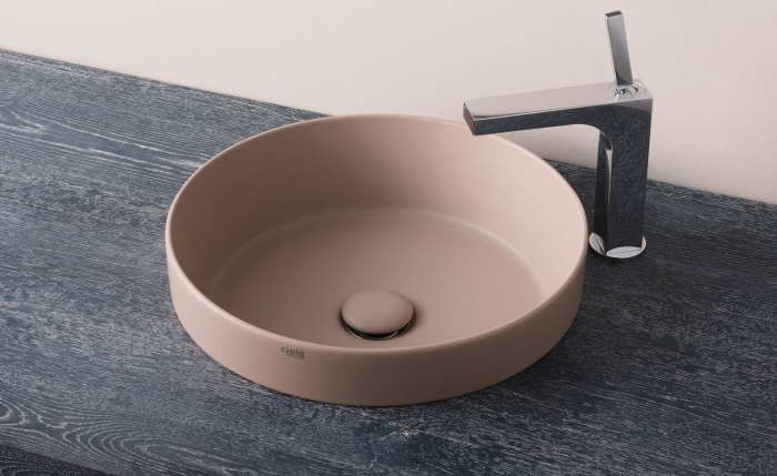 Полувстраиваемая раковина Enjoy Semi-Recessed Round Washbasin круглая, Cielo