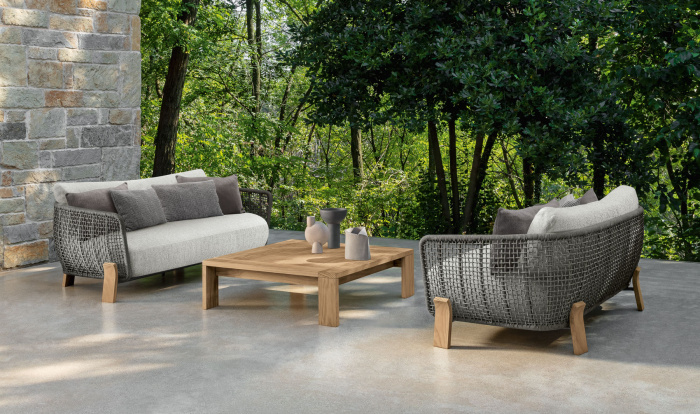 Уличный диван Argo // Wood love seat, Talenti