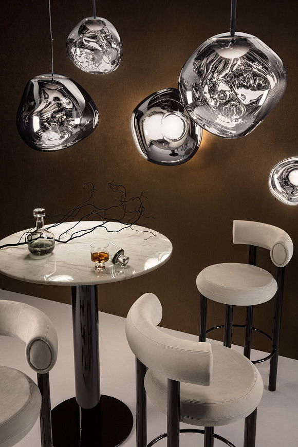 Подвесной светильник Melt Mini Chrome Led, Tom Dixon
