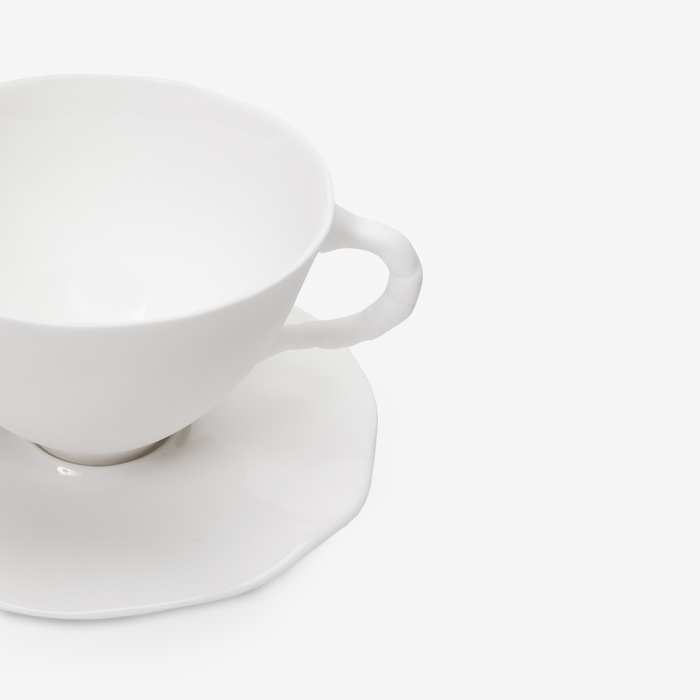 Кружка с блюдцем Cup With Saucer L White Perfect Imperfection, Serax