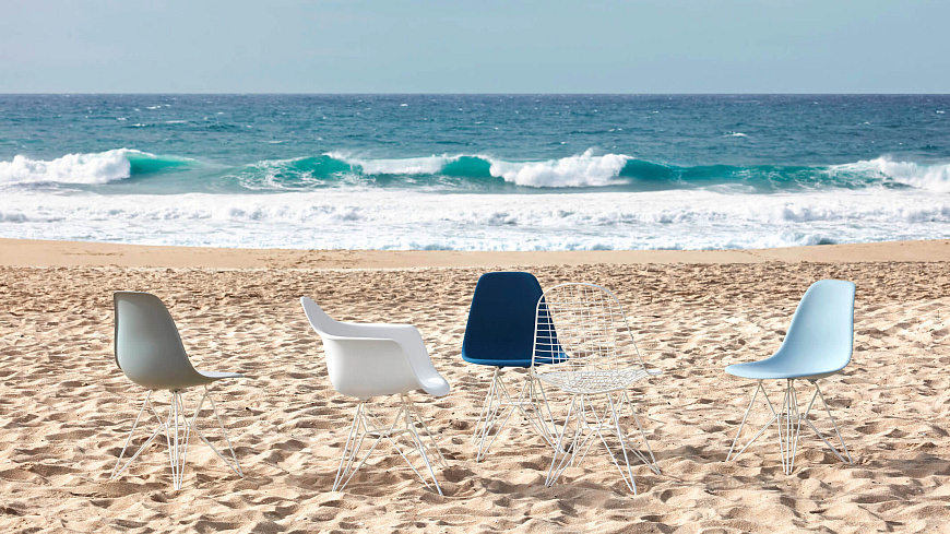 Стул Eames Plastic Side Chair RE DSR, Vitra