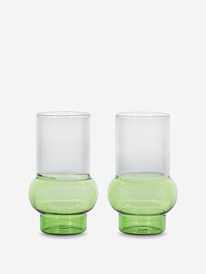 Стакан Bump Tall Green set of 2 