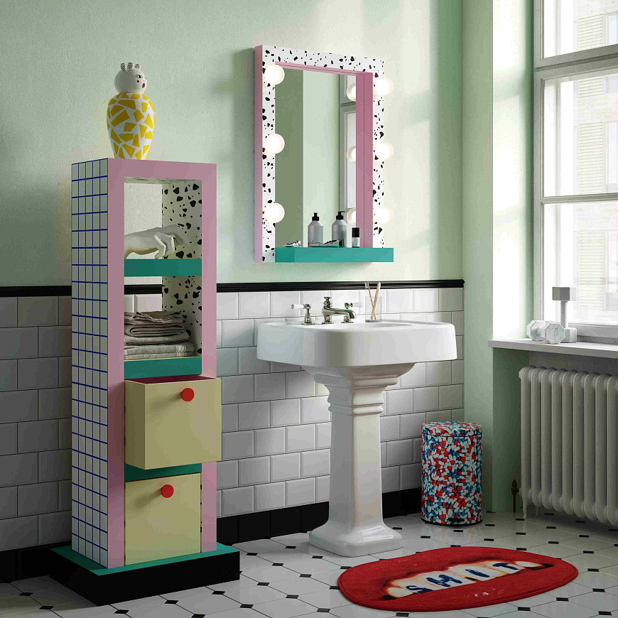 Комод Supertower Blue Grid, Seletti
