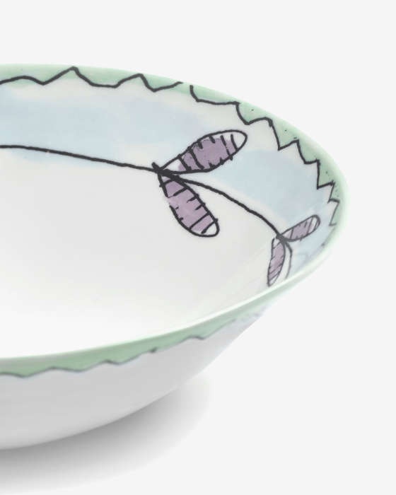 Набор из 2-х глубоких чаш Low Bowl S Blossom Milk Midnight Flowers by Marni, Serax