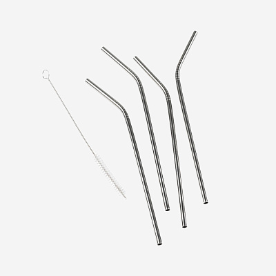 Набор из 4-х коктейльных трубочек Straw 