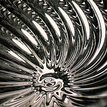 Подвесной светильник Whirl Medium Silver, Tom Dixon