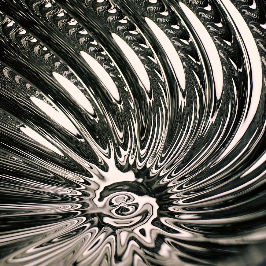 Подвесной светильник Whirl Medium Silver, Tom Dixon