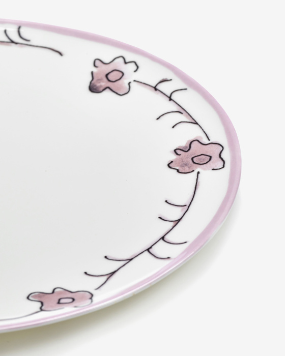 Набор из 2-х тарелок Plate Dark Viola Midnight Flowers by Marni, Serax