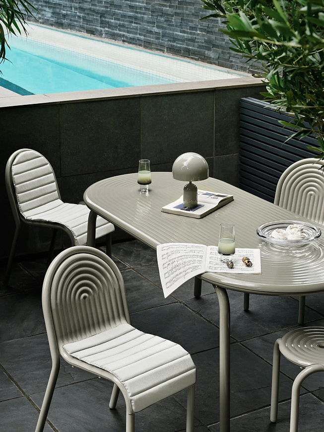 Подушка для уличного стула Groove Seat Putty, Tom Dixon