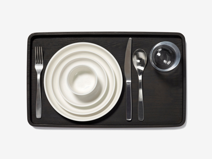Набор из 4-х тарелок Plate Low White Matt Passe-Partout by Vincent Van Duysen, Serax