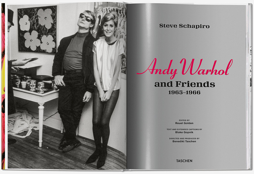 Книга Andy Warhol and Friends by Steve Schapiro, Taschen