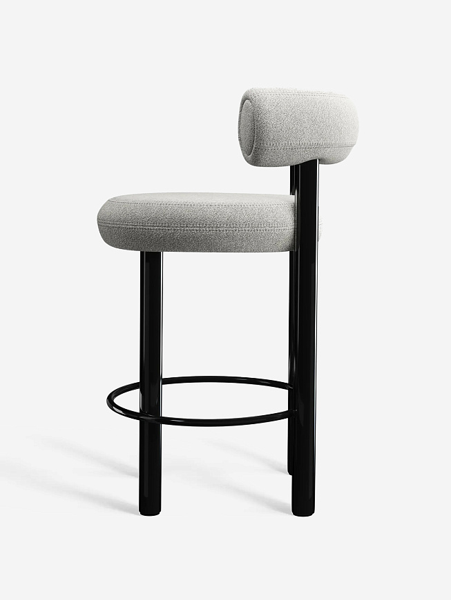 Полубарный стул Fat Wood 65cm Grey, Tom Dixon
