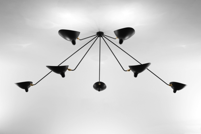 Подвесной светильник Seven-Arm Spider Ceiling Lamp, Serge Mouille