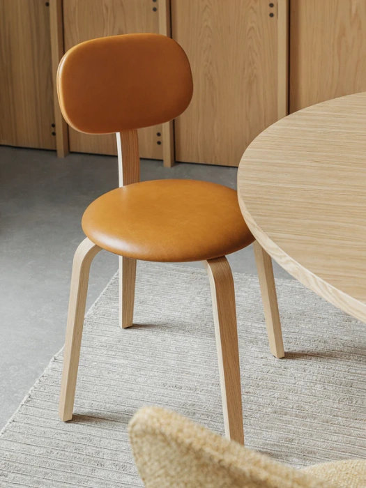 Обеденный стул Afteroom Plywood, Dining Chair Upholstered Seat & Back, Audo Copenhagen (ex. Menu)