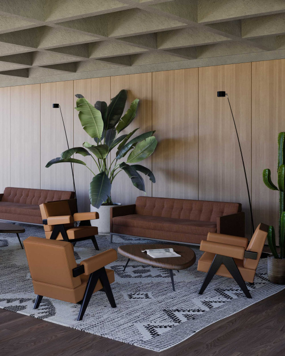 Кресло Capitol Complex Armchair, Cassina